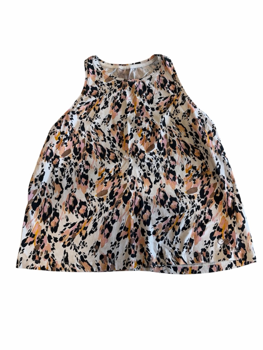 CALIA by Carrie Underwood Sleeveless  
Everyday Halter Tank Animal Print Top S